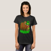 Irish Shamrock Leprechaun Buffalo St Patrick's Day T-shirt (Voorkant volledig)