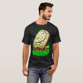 Irish Shamrock Leprechaun Burrito St Patrick's Day T-shirt (Voorkant volledig)