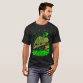 Irish Shamrock Leprechaun Chameleon St Patrick's D T-shirt (Voorkant volledig)