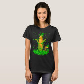 Irish Shamrock Leprechaun Corn St Patrick's Day T-shirt (Voorkant volledig)