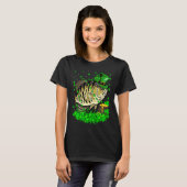 Irish Shamrock Leprechaun Crappie Fish St Patrick' T-shirt (Voorkant volledig)