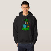 Irish Shamrock Leprechaun Dodo Bird St Patrick's D Hoodie (Voorkant volledig)