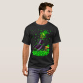 Irish Shamrock Leprechaun Eggplant St Patrick's Da T-shirt (Voorkant volledig)