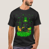 Irish Shamrock Leprechaun Forklift St Patrick's Da T-shirt (Voorkant)