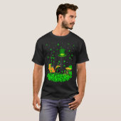 Irish Shamrock Leprechaun Forklift St Patrick's Da T-shirt (Voorkant volledig)
