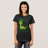 Irish Shamrock Leprechaun Gecko St Patrick's Day T-shirt (Voorkant volledig)