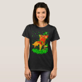 Irish Shamrock Leprechaun Goldfish St Patrick's Da T-shirt (Voorkant volledig)