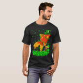 Irish Shamrock Leprechaun Goldfish St Patrick's Da T-shirt (Voorkant volledig)