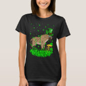 Irish Shamrock Leprechaun Hyena St Patrick's Day T-shirt (Voorkant)