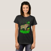 Irish Shamrock Leprechaun Hyena St Patrick's Day T-shirt (Voorkant volledig)