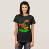 Irish Shamrock Leprechaun Lobster St Patrick's Day T-shirt (Voorkant volledig)