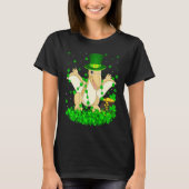 Irish Shamrock Leprechaun Pterodactyl Bird St Patr T-shirt (Voorkant)