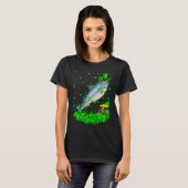 Irish Shamrock Leprechaun Salmon Fish St Patrick's T-shirt (Voorkant volledig)