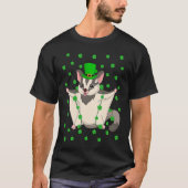 Irish Shamrock Leprechaun Sugar Glider St Patrick' T-shirt (Voorkant)