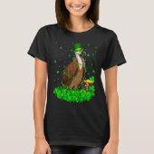 Irish Shamrock Leprechaun Vulture Bird St Patrick' T-shirt (Voorkant)