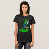 Irish Shamrock Leprechaun Whale Shark St Patrick's T-shirt (Voorkant volledig)