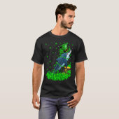Irish Shamrock Leprechaun Whale Shark St Patrick's T-shirt (Voorkant volledig)