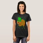 Irish Shamrock Leprechaun Wombat St Patrick's Day T-shirt (Voorkant volledig)