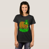 Irish Shamrock Leprechaun Wombat St Patrick's Day T-shirt (Voorkant volledig)