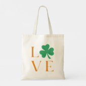 Irish Shamrock Love Eenvoudige Canvas tas (Achterkant)