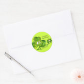 Irish Shamrock Luck Cartoon Sticker (Envelop)