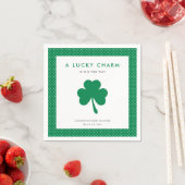 Irish Shamrock Lucky Charm Baby shower Servet (Insitu)