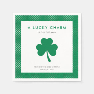 Irish Shamrock Lucky Charm Baby shower Servet