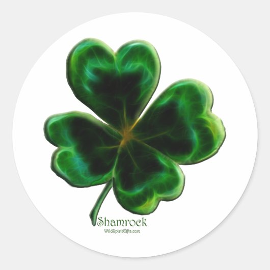 Irish Shamrock Lucky Clover Sticker Series (Voorkant)