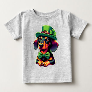 Irish Shamrock Lucky Dachshund Dog Patricks Day