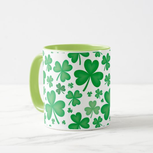 Irish Shamrock Mok (Voorkant links)
