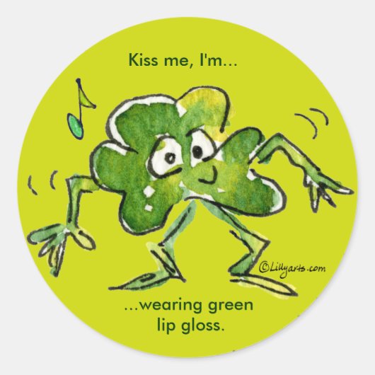 Irish Shamrock n Roll 04 Sticker (Voorkant)