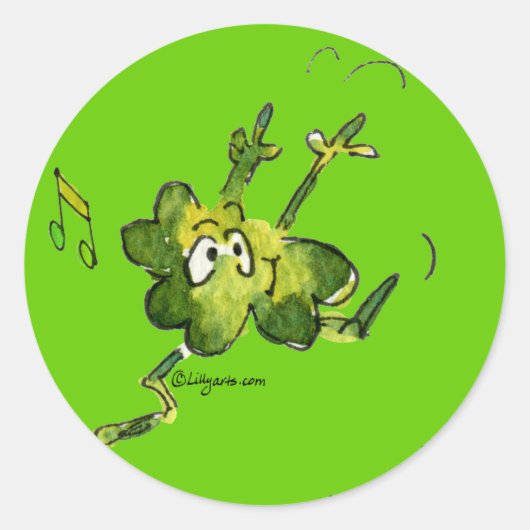 Irish Shamrock n Roll 06 Sticker (Voorkant)