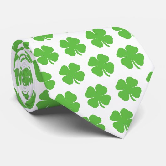  Irish Shamrock Neck Tie Stropdas (Opgerold)