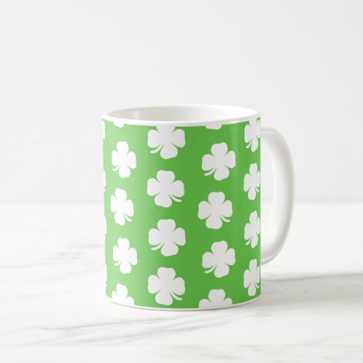 Irish Shamrock Pattern 1 Happy St Patrick Mok (Voorkant rechts)