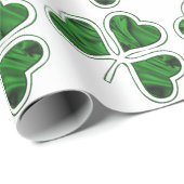 Irish Shamrock Pattern Cadeaupapier (Rol Hoek)