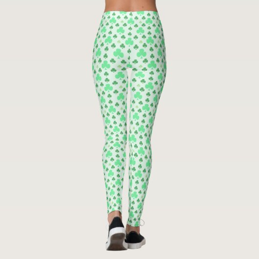 Irish Shamrock Pattern Leggings (Achterkant)