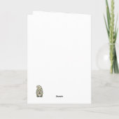 Irish Shamrock pattern note card  Kaart (Achterkant)