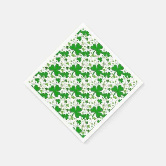 Irish Shamrock Pattern Servet (Hoek)