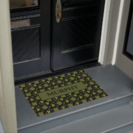 Irish Shamrock Personalized Doormat Deurmat