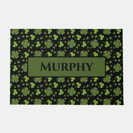 Irish Shamrock Personalized Doormat Deurmat