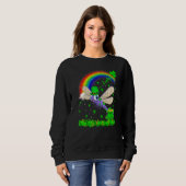 Irish Shamrock Rainbow Lucky Dragonfly St Patrick' Trui (Voorkant volledig)