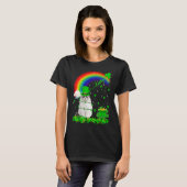 Irish Shamrock Rainbow Lucky Ragdoll Cat St Patric T-shirt (Voorkant volledig)
