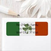 Irish Shamrock Retouradreslabel Etiket (Insitu)