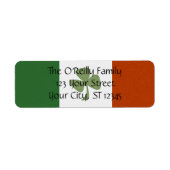 Irish Shamrock Retouradreslabel Etiket (Voorkant)