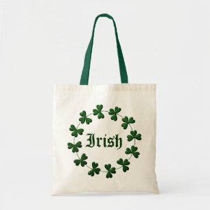Irish Shamrock Ring Canvas tas
