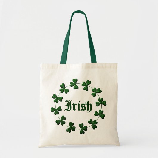 Irish Shamrock Ring Canvas tas (Voorkant)