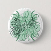 Irish Shamrock Ronde Button 5,7 Cm (Voorkant)
