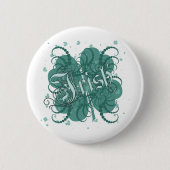 Irish Shamrock Ronde Button 5,7 Cm (Voorkant)