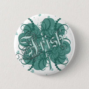 Irish Shamrock Ronde Button 5,7 Cm
