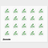 Irish Shamrock Ronde Sticker (Vel)